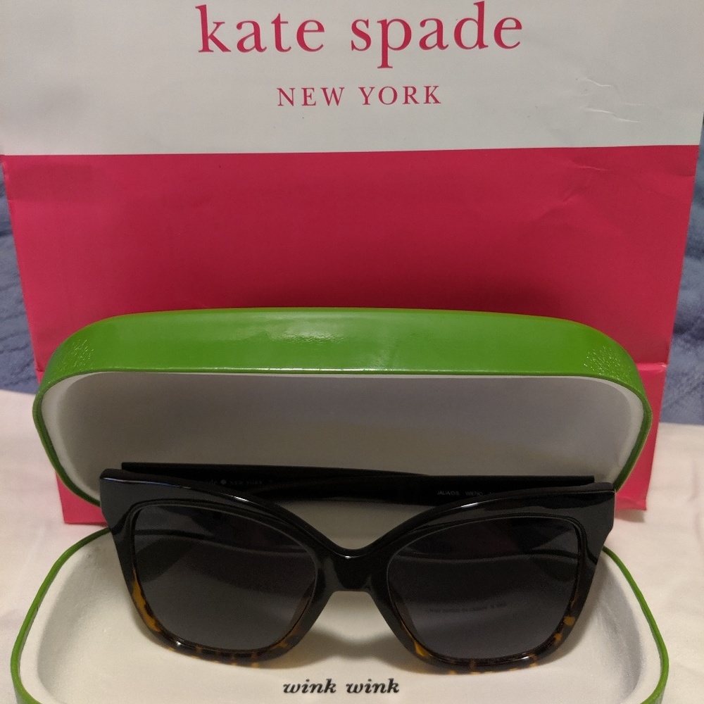 Kate Spade Sunglasses (Black and Tortoise)